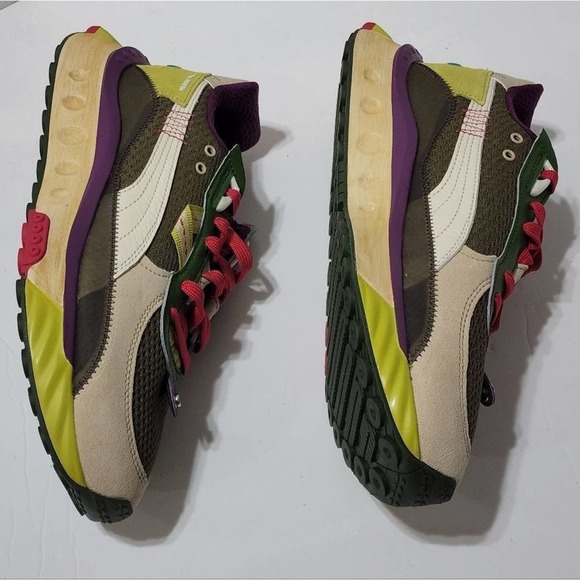 PUMA Wild Rider Last‎ Hunter Sneakers Charcoal Gray-Pale Khaki-Citronelle 8.5 main image 6